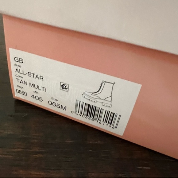 NWT Gianni Bini Leopard Suede Leather Lug Sole Zipper Front Combat Boot Size 6.5 - Picture 16 of 16